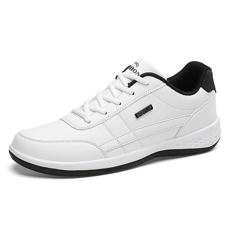 Men leather sneakers shoes